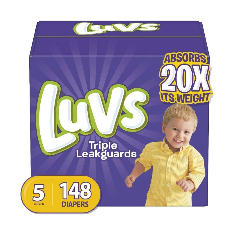 luvs pro level leak protection diapers size 5 172 count economy pack
