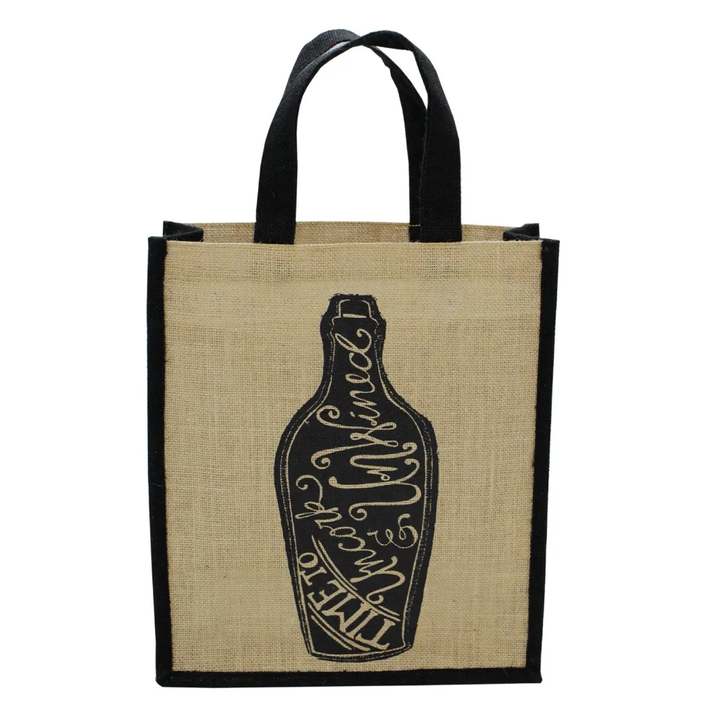 Wholesale Jute Wine Shopping Bags at Cheap Price New Jute Wine Bags Champagne Wine Bottle Covers burlap