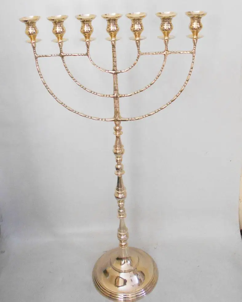 Newly Arrived Classy Menorah Candle Stick Holder Wholesale Supplier Customized Metal Hanukah Chanukah Manufacturer India