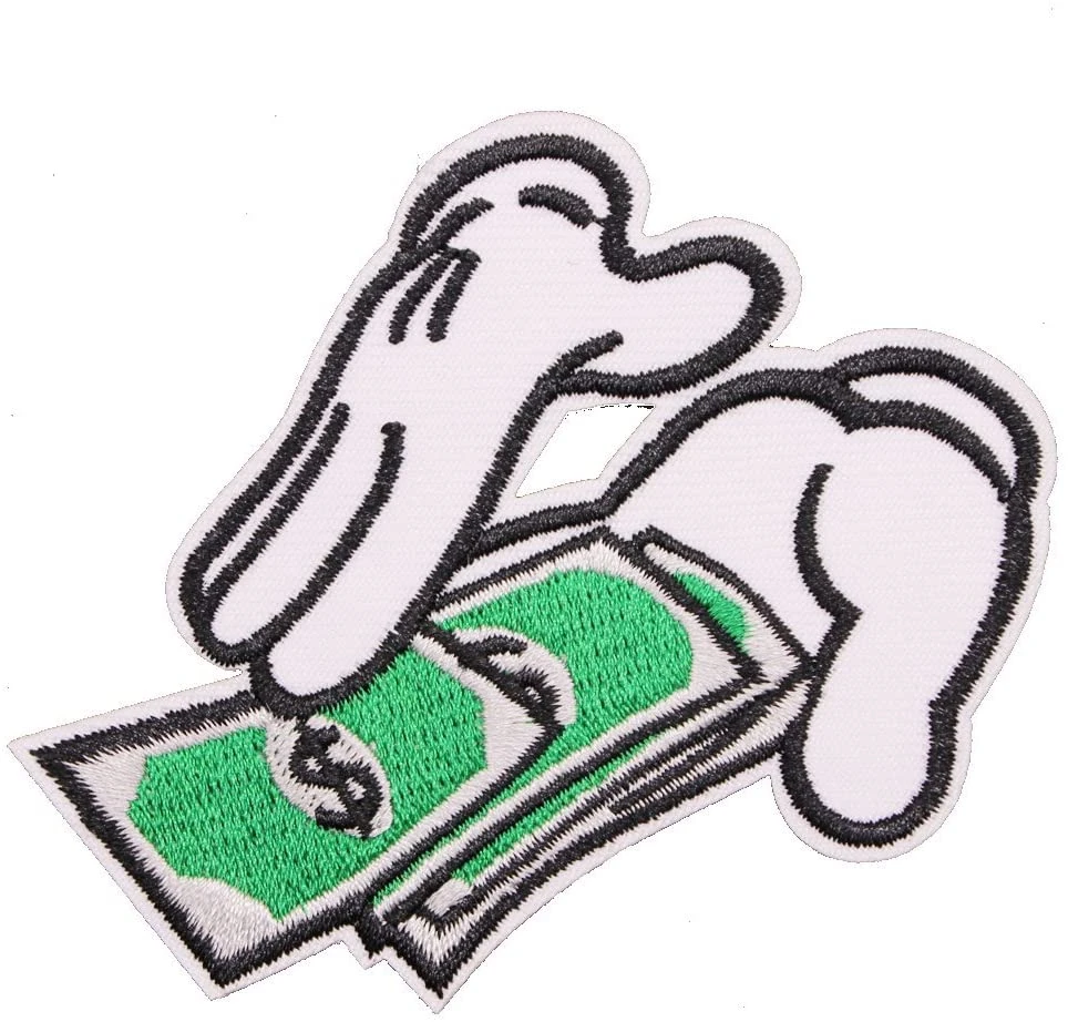 Custom Patches Embroidered Panda Custom Hats Logo Embroidery Good Quality Embroidered Patches