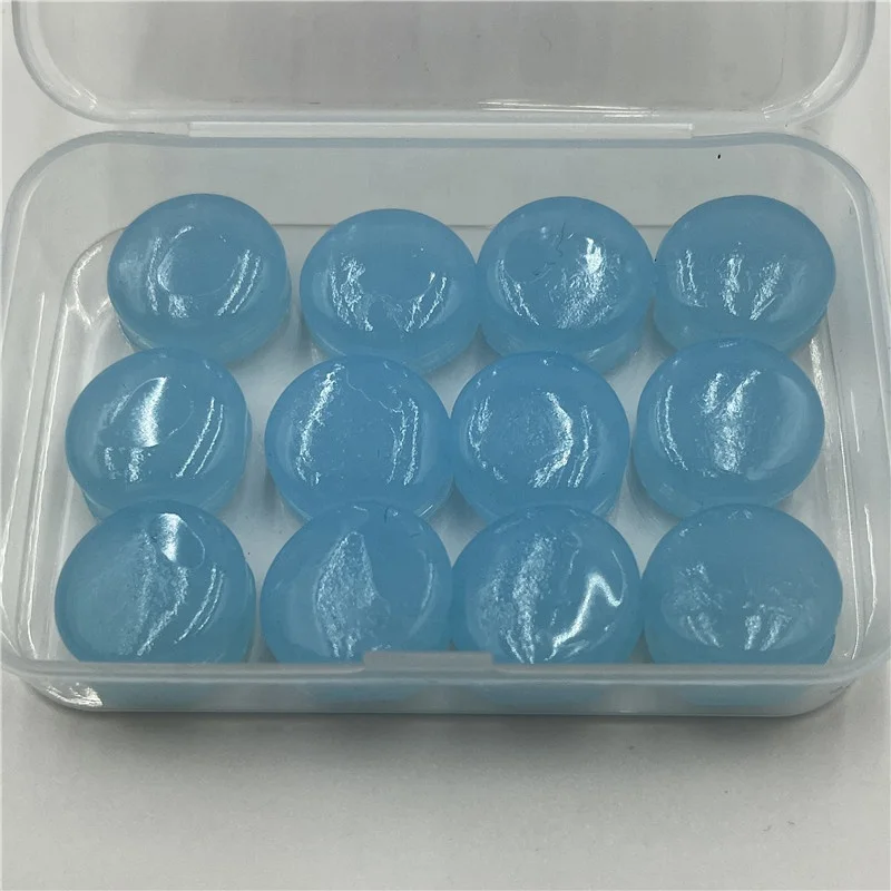 In Stock 1 pairs Silicone Ear Plugs Protection Noise Cancelling Soft Silicone Anti-Noise Soundproof wax Earplugs