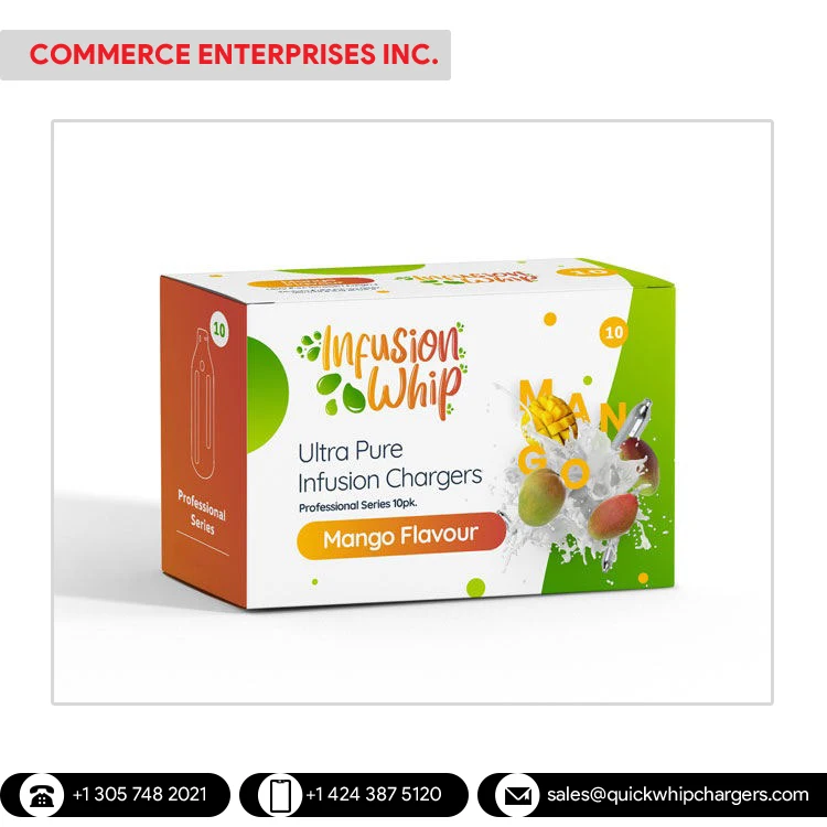 Standard Quality Bulk Selling Mango Flavor Whipped Cream Chargers for Sale from Leading USA Origin Supplier