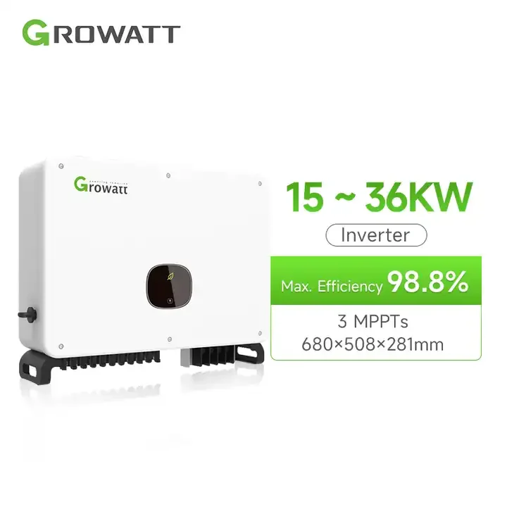 Growatt MAC 15KTL3-XL сетчатый инвертор 15kw трехфазный 220Vac на сетке с 3 MPPT