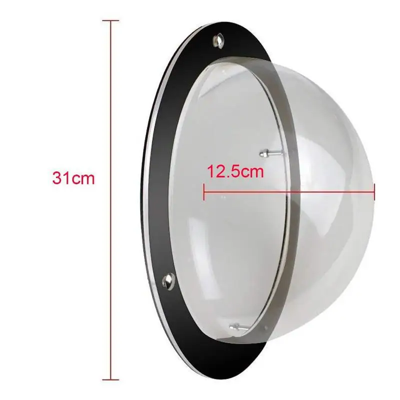 Novelty Designed Dog Fence Window 12.5 inch Clear Pet Acrylic Dome Window Bubble Great for Children and Pets