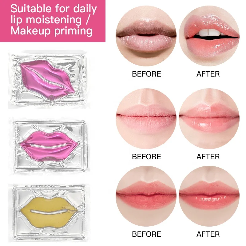 Custom Private Label Hydrogel Lip Mask Collagen Jelly Make Your Lip Kissable And Soft Patches For Dark Lips