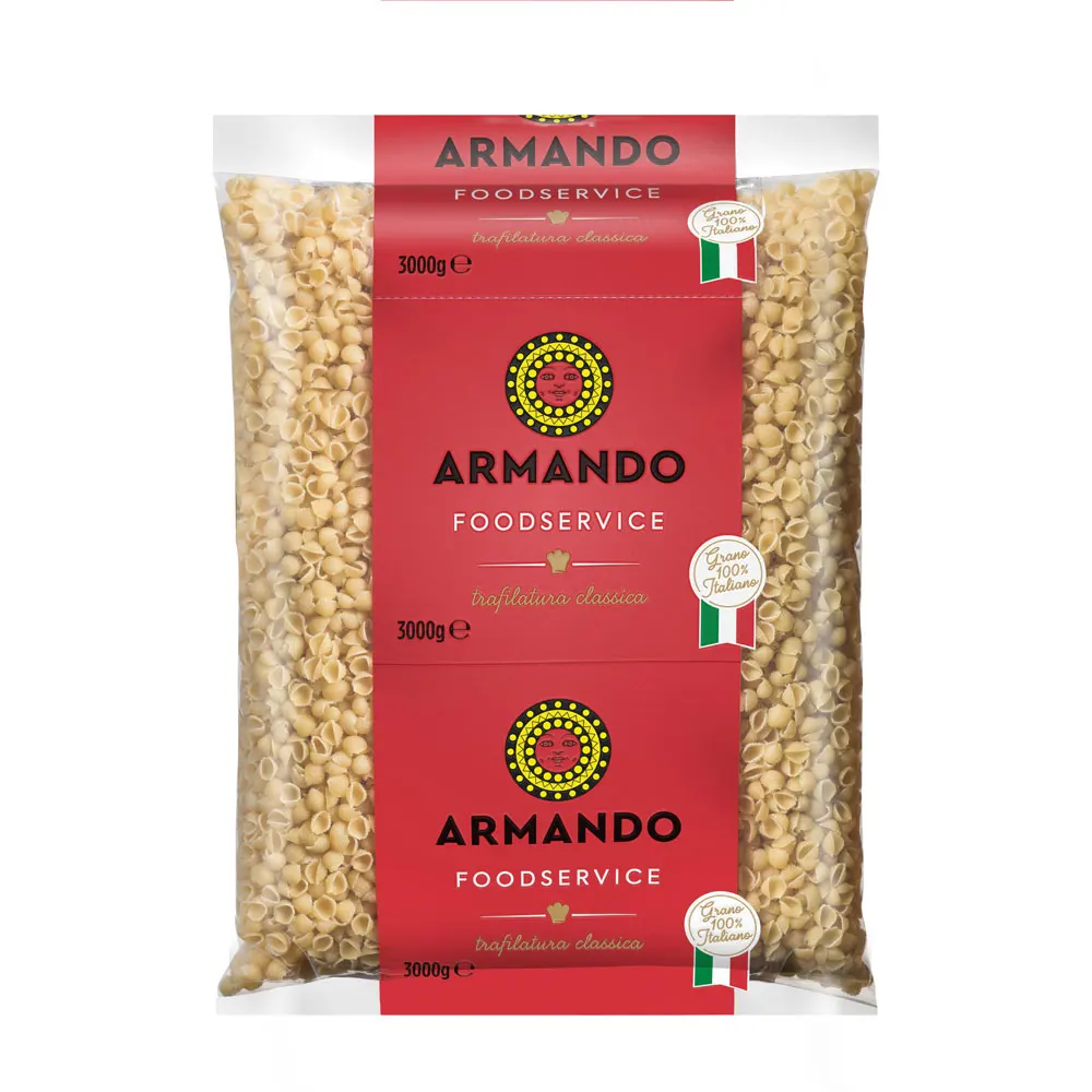 Top Quality 100% Italian Dry pasta 3kg Conchiglie in bag Durum Wheat semolina special shape Pasta for HoReCa