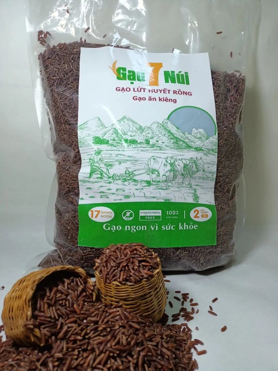 Seven Mountain Rice Long grain Red Cultivation Type ISO 22000 HACCP GMP Certification