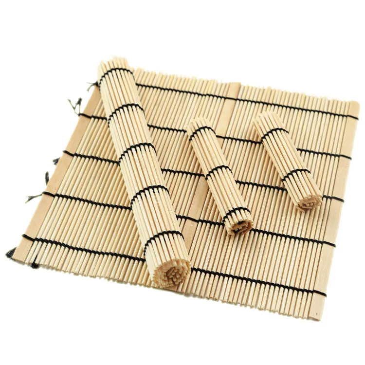 Newell Portable yellow skin sushi  curtain to make sushi tools  Custom bamboo curtain to make nori rice roll curtain sushi mat