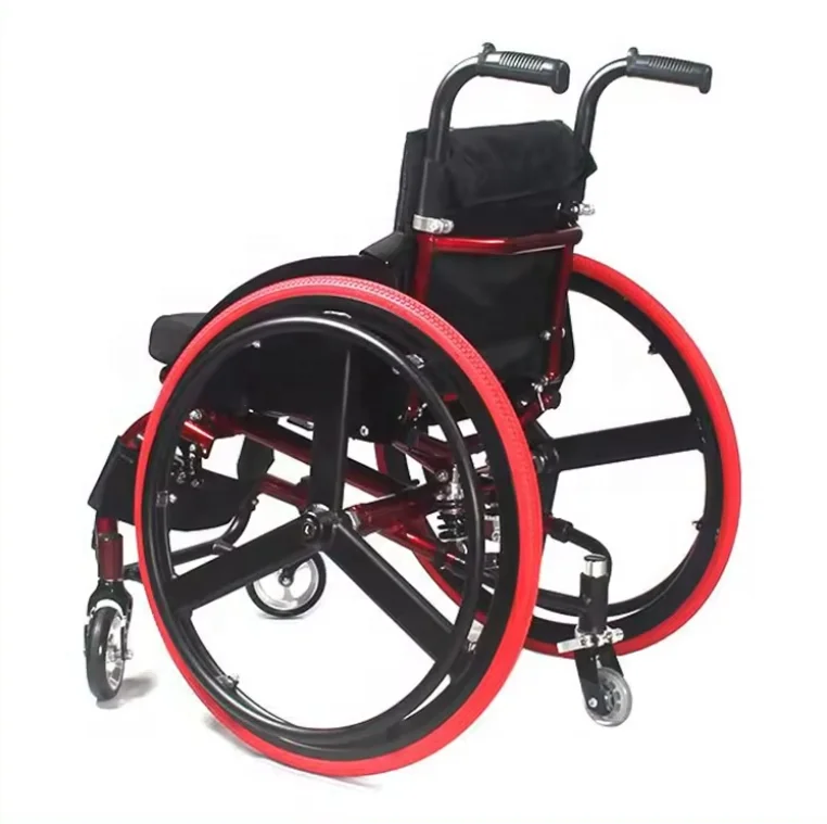 Sports wheelchair Lightweight sports wheelchair Lightweight Aluminum Alloy High Load Capacity Large Rear Wheel Manual Wheelchair