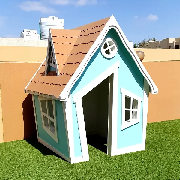 Kids Playhouse Crooked Cottage Wooden Indoor Playhouse for playroom Nurseries Hotel School and  indoor playground