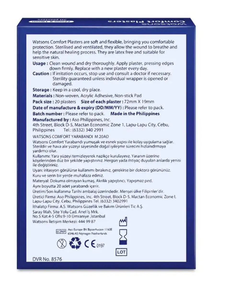 COMFORT PLASTERS 20S