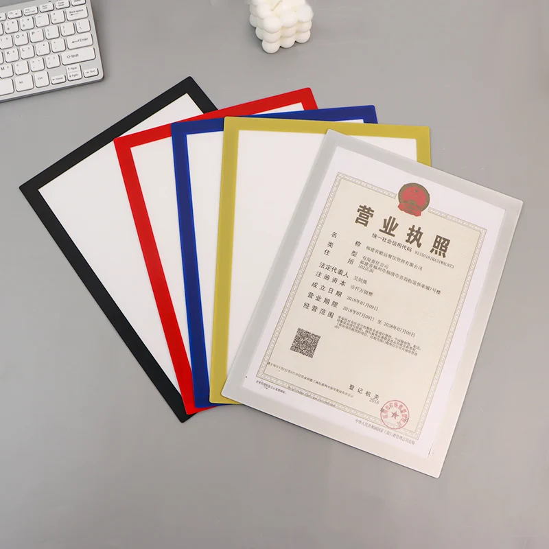 A4 Magnetic Document Holder Picture Frame Sign Window Removable Adhesive Back Multiple sizes available