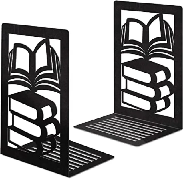 New Arrival Metal  Book Ends For Home  School Library Book Shelf  Office Desk Decorative Book Case