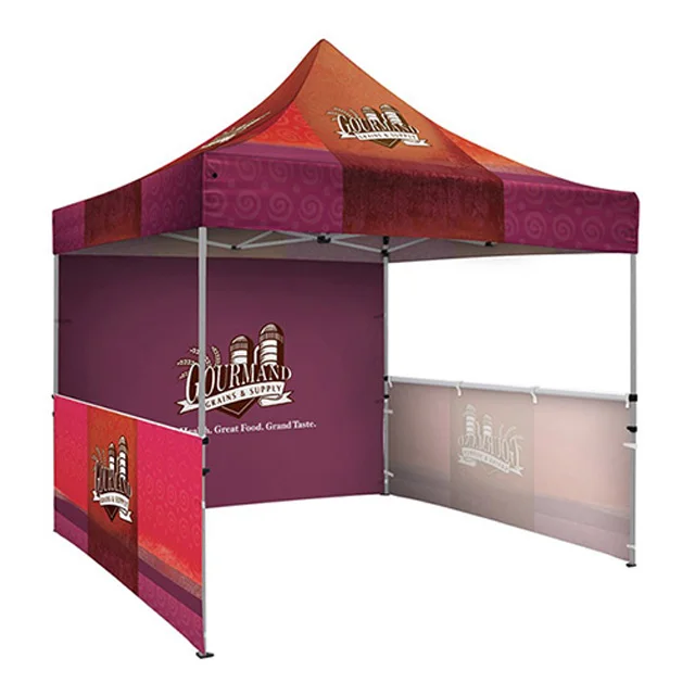 Waterproof 10x10ft Outdoor Folding Exhibition Aluminum Tent Advertising Display Custom Print  Folding Canopy Gazebo