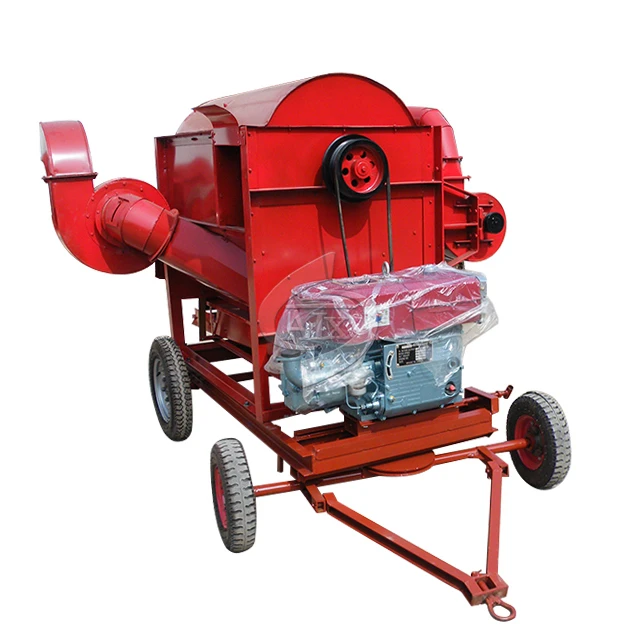 diesel engine bean thresher machine wheat thresher small rice threshing machine