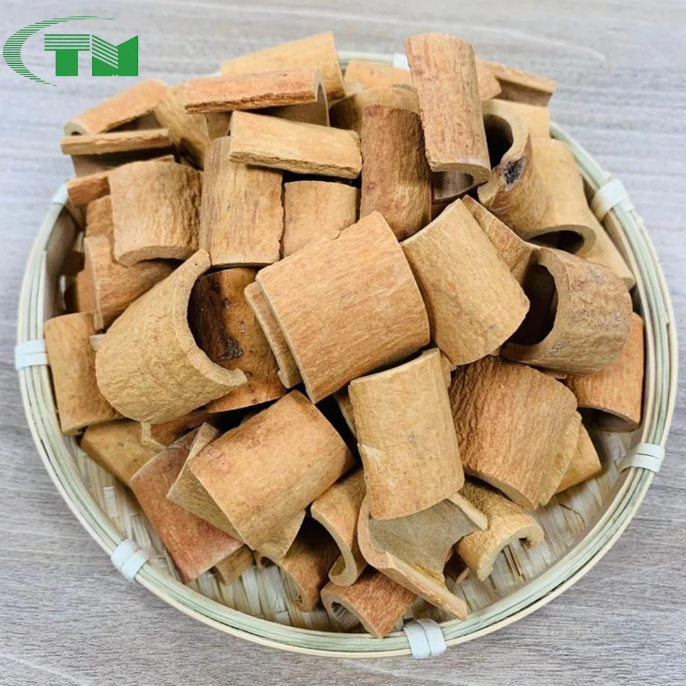 Natural brown Square Cut Cassia Cinnamon without external bark  thickness 1.5-2.5mm customized size and packing with good price