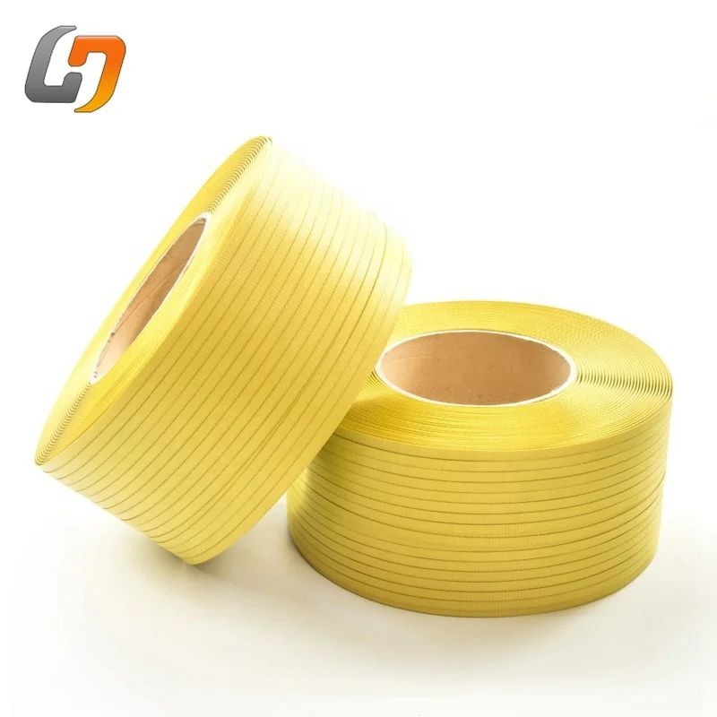 High Tension Yellow PP Strapping band Plastic PP Banding  Strap Polypropylene Strap