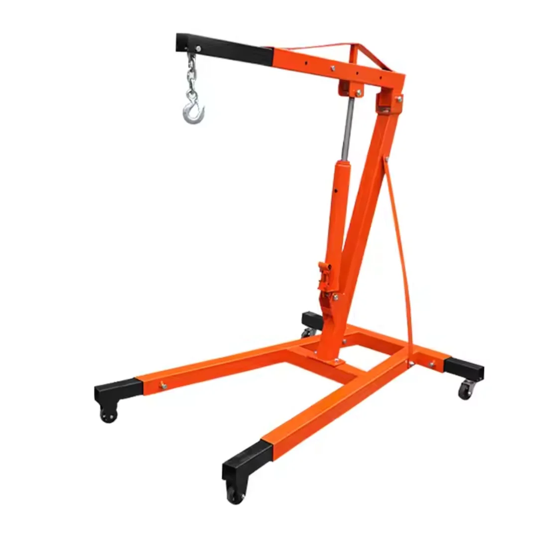 High Quality trolley 2 Ton and 3 Ton Foldable Car Engine Shop Crane Easy-to-Operate Trolley for Construction Machinery