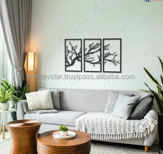 Completely Customisable Tree of Life 3 Pieces For Metal Wall Art Metal Wall Decoration Wall Hangings