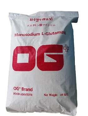 Monosodium Glutamate 60-120 Mesh Seasoning for Snacks and other Foods from Thailand with 25 Kg per Bag