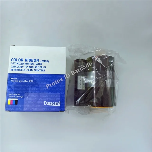 Datacard 568971-001YMCK Ribbon Used For Datacard SR200 SR300 RP90 Retransfer Card Printers