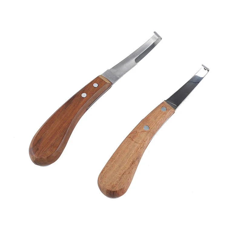 Hoof Knife 3 Piece Set Sharpener Right & Left Handed Double Edge with Swiss Hoof Knife All Farrier Trimming Knives are Available