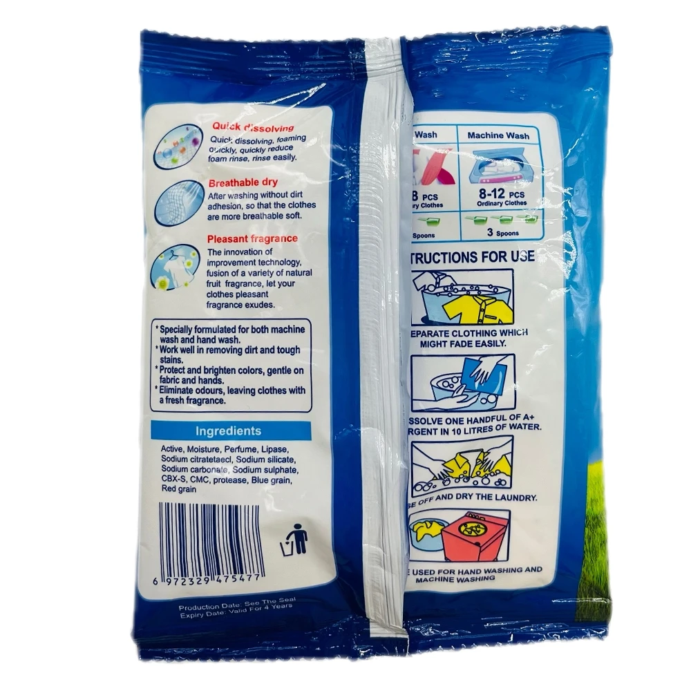 Laundry Wholesale Washing Powder Custom Design Fruit Fragrance Factory Direct Sale Detergent Powder