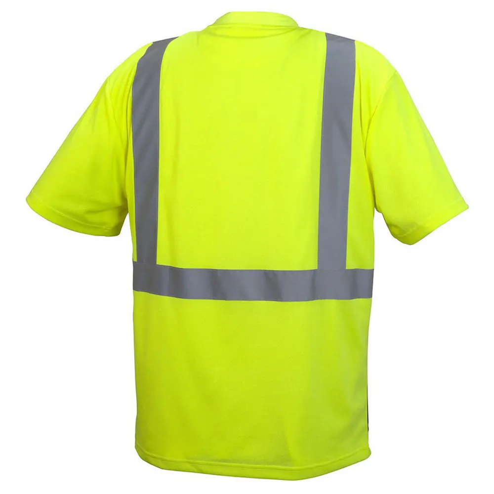 High Quality Reflective Safety Work Hi Vis Safety Shirts 2024 High Visibility Construction Clothing Safety T-Shirts