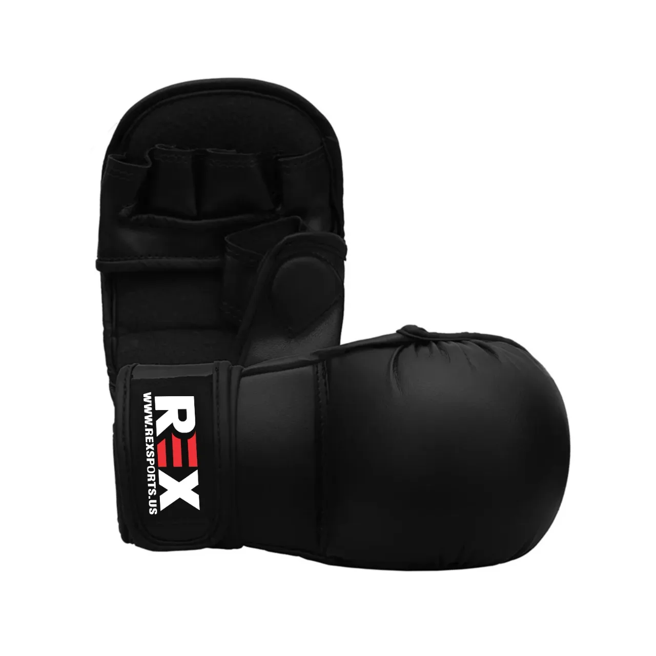 Premium Durable MMA Grappling Gloves PU Synthetic Leather OEM Wholesale Price Shooter Model Black Reinforced stitching Gloves