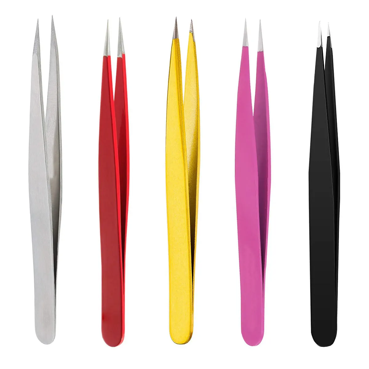 Wholesale Eyebrow Tweezer Pointed Best Tweezers for Ingrown Hairs with custom logo packaging and colors