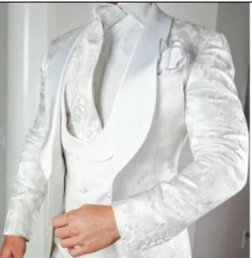 Jacquard Luxury Tailored Made Suits Ropa Para Hombres Costumes Adult Roupas Masculinas Italy Groom Wear Smoking Tuxedo Suits