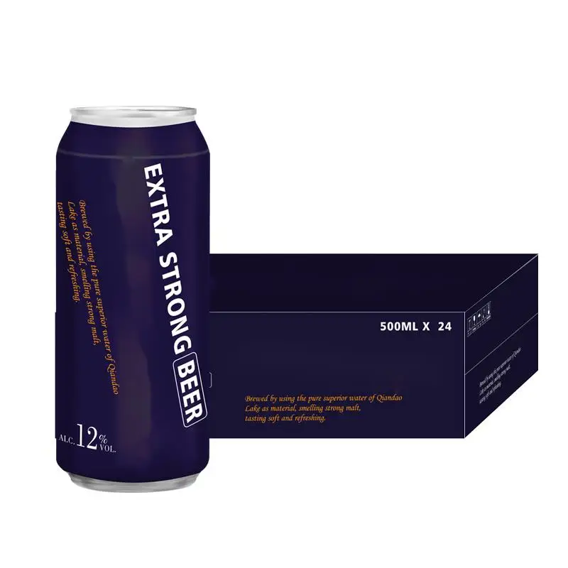 OEM 12% Strong lager beer Private label alcoholic beverages filling