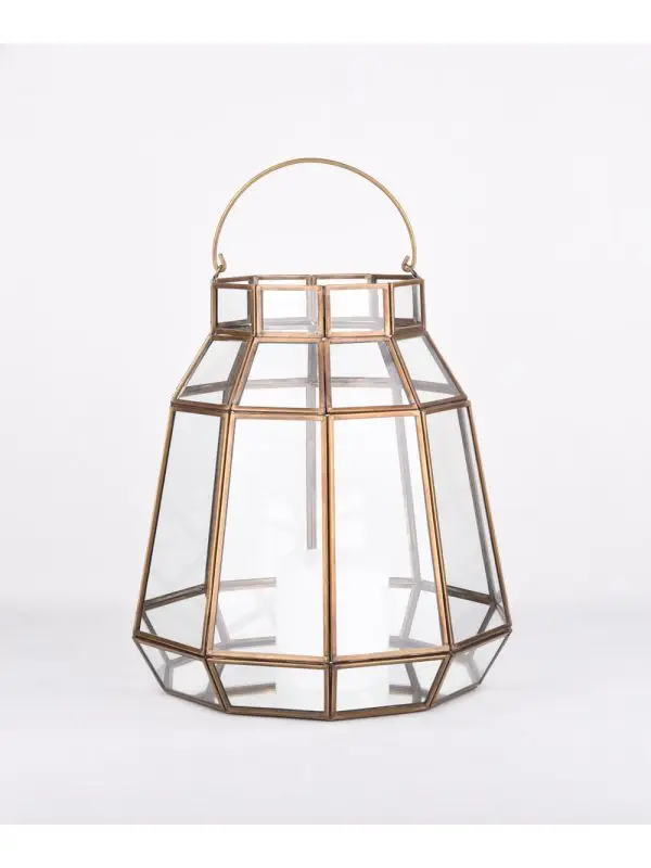 High Quality Stainless Steel Mini Lantern Silver Gold Glass Candle Holders for Home Wedding Decor Hanging Decorative Candles