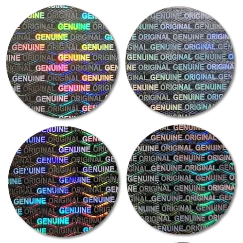 Paper Foil Glossy Square Hologram Sticker