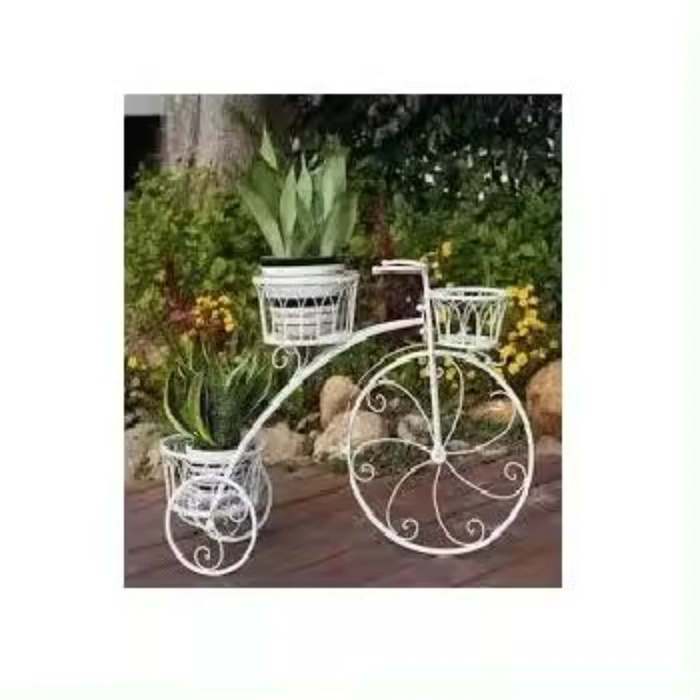 Cycle Designer Planters Flower Stand Planter Plant Flowers Rack Iron Decor Planters For Outdoor Garden Decorative Plants Pot