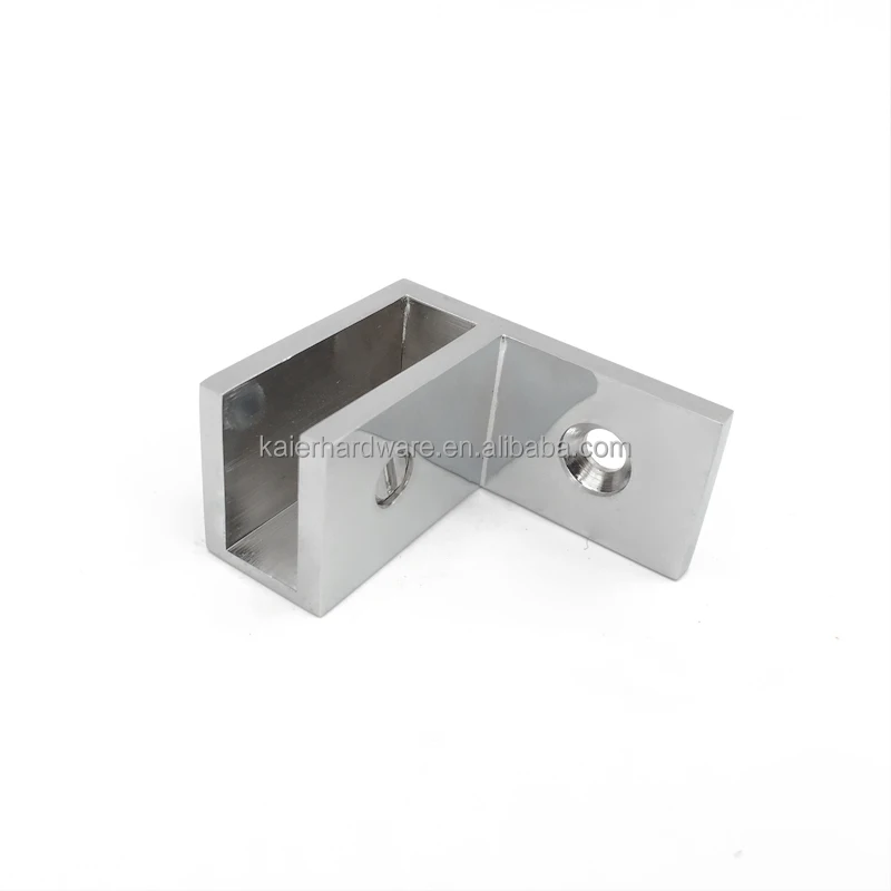 Frameless Glass Holding Clips Shower Door Pipe Clamp Connector