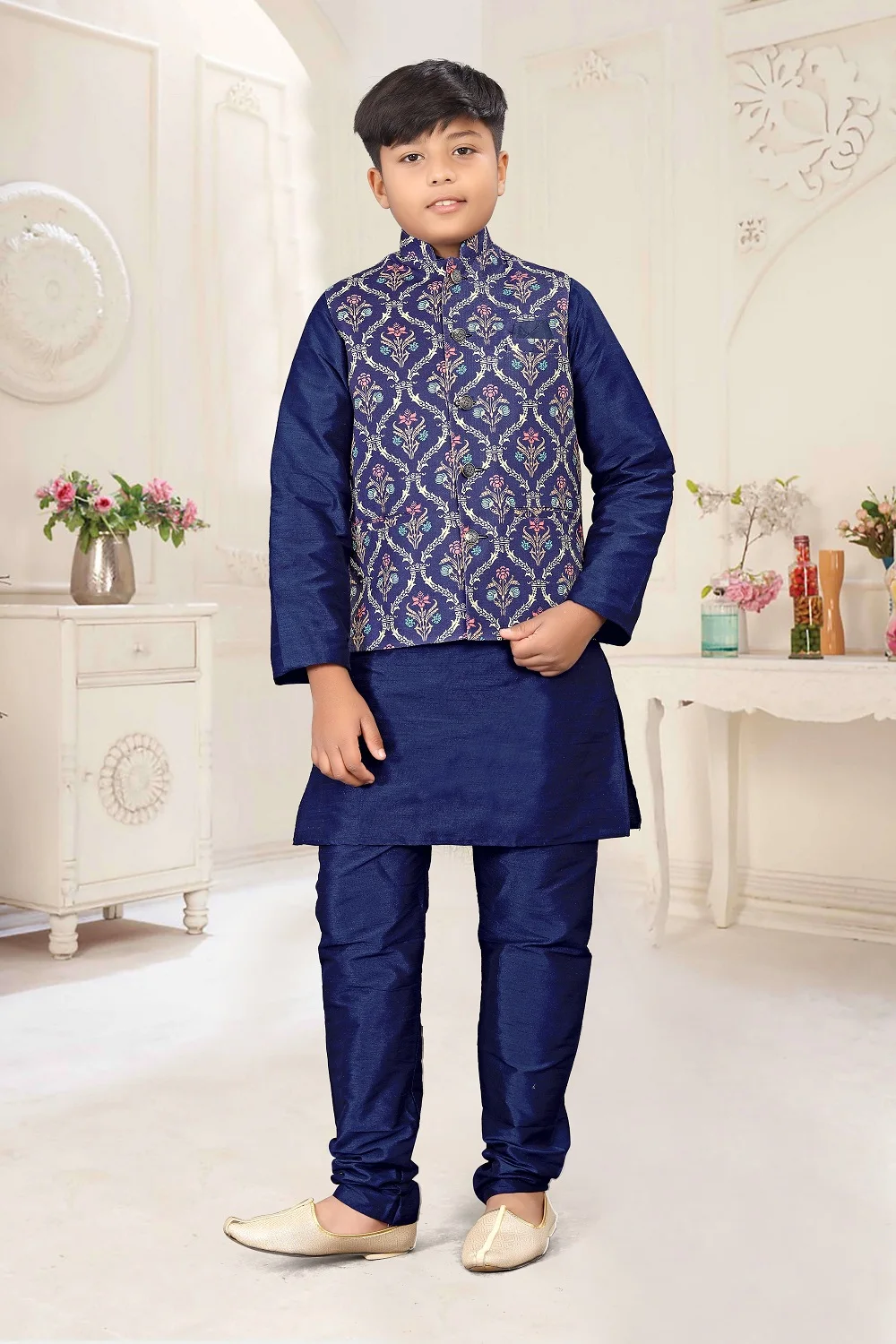 Designer Wedding Season SPECIAL TRADITIONAL KURTA CHURIDAR For KID Drip pattern Pathani Kurta Pajama Set Bollywood Fashion style