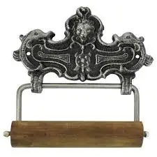 Antique Vintage Wall Mounted Cast Iron Toilet Paper Holders Roll Holders Stand Old European Style Bathroom Toilet Paper Holders