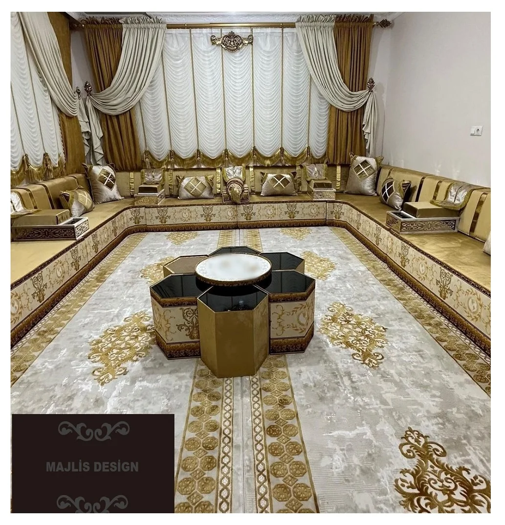 Arabic Majlis   Arab Majlis Furniture    Arabic Modern Majlis   |   Customization Possible   |  Free Worldwide Delivery