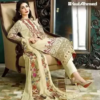 Modern Fashion Designer Indian Pakistani Lawn Linen Cotton Georgette 3 Piece Suits Available on Wholesale Price.