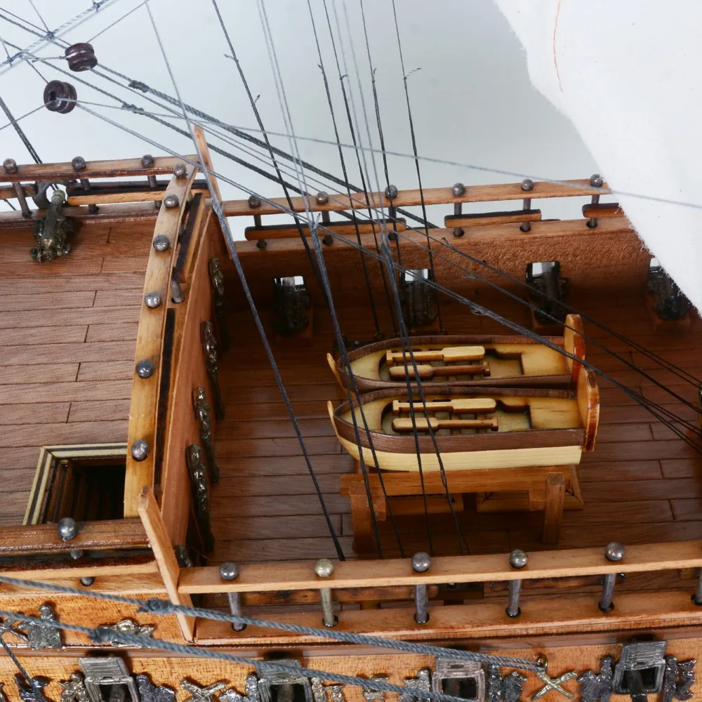 Sovereign of the Seas Ship Model 80cm (Curved sails) Handcrafted Wooden Replica