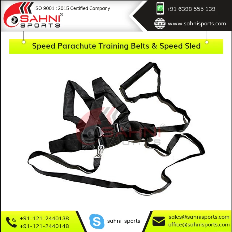 Best Quality Private Label Customized Speed/Soccer/Football Training Speed Parachute, Training Belts & Speed Sleds for Sale