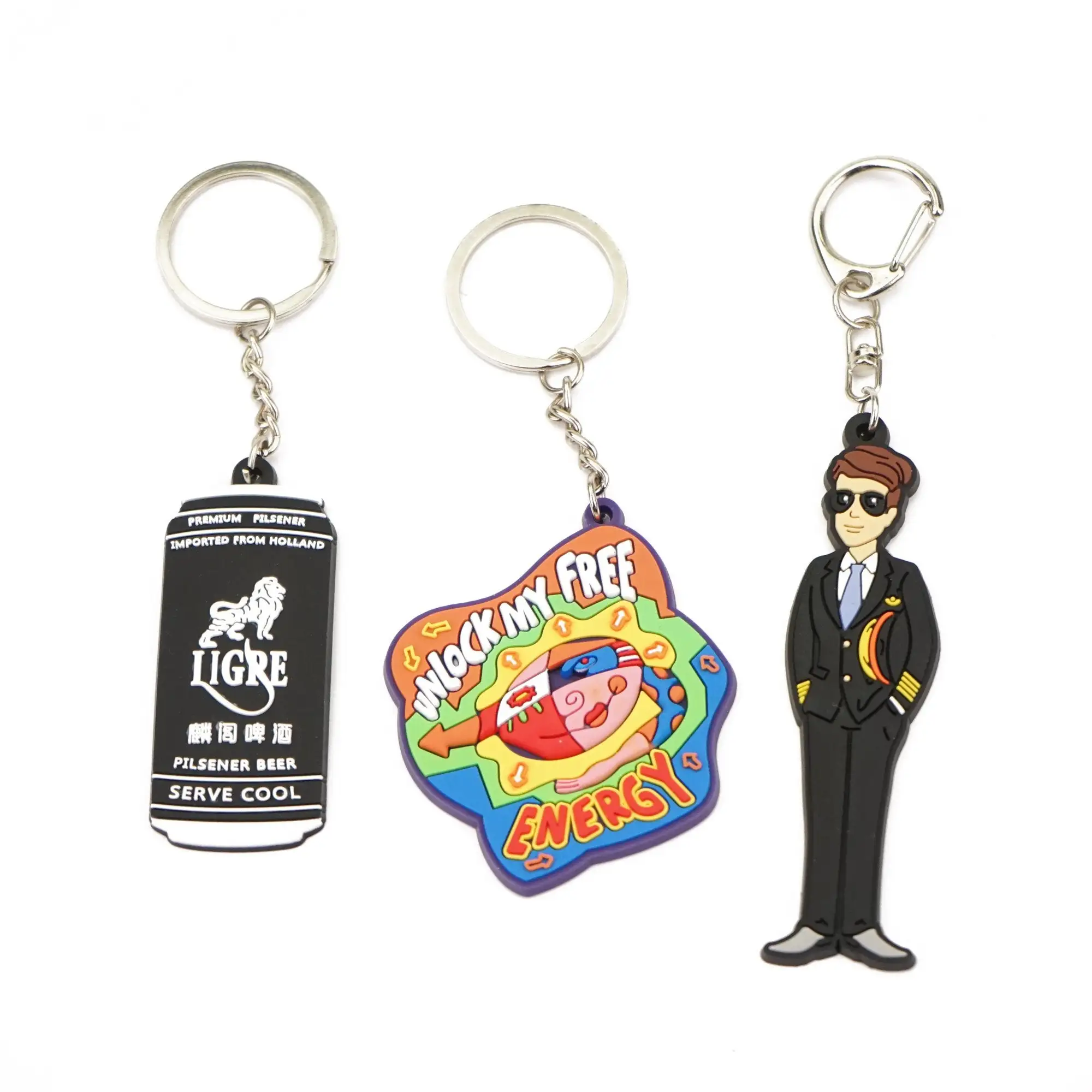 Keychain Wholesale Keychain Manufacturer Sport Key Chain Customized promotional Cute Soft PVC Rubber Key Ring Key Chain Keychain