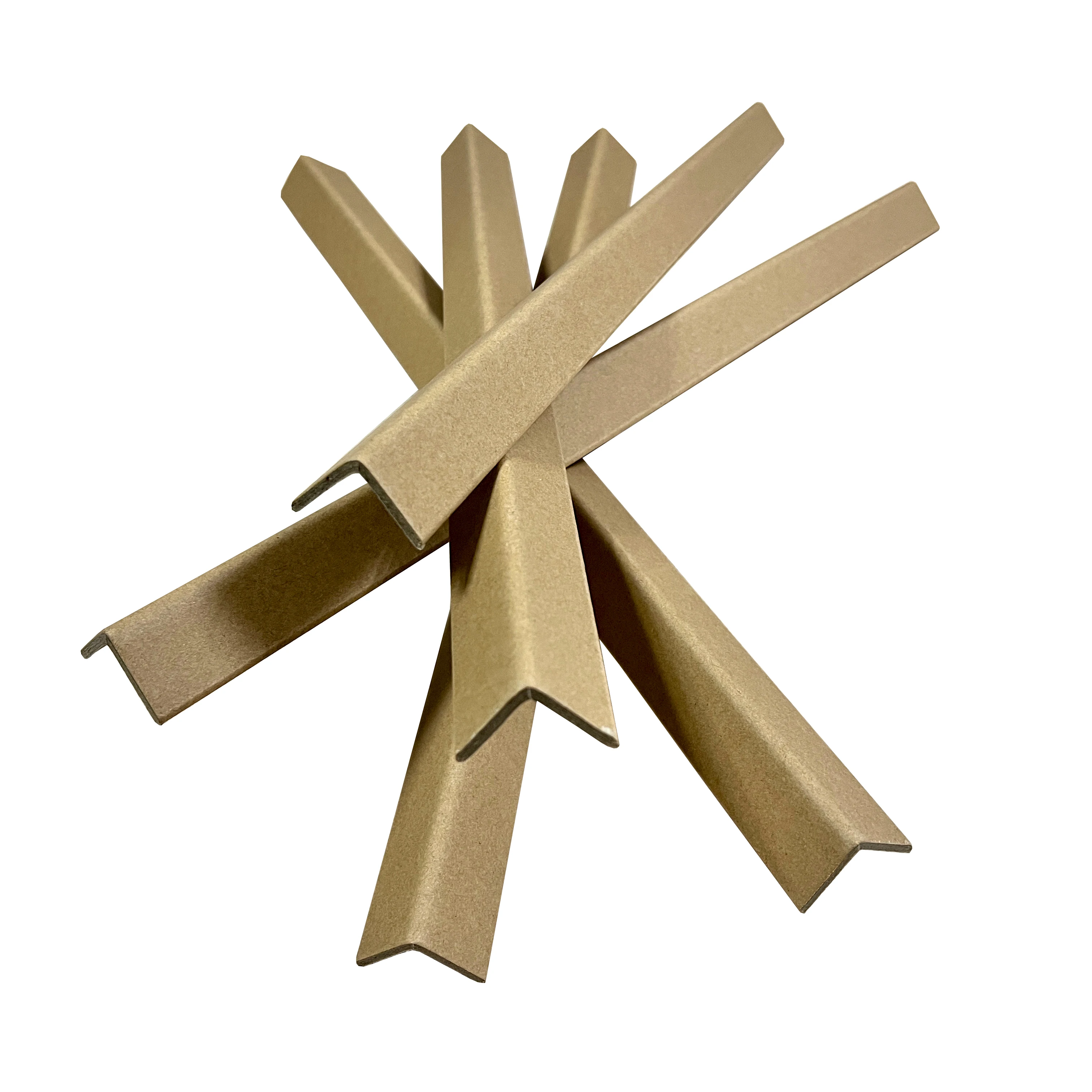 100% Recyclable Wholesale Paper Corner Protector Carton Box Corner Protection V Shape Hard Paper Pallet Edge for Pallet Product