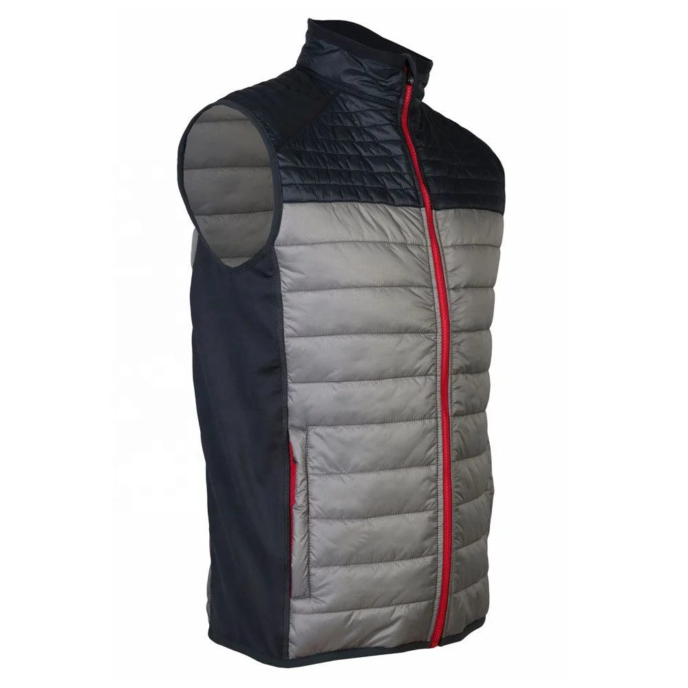 OEM Winter Vest Jacket Waterproof Bodywarmer Sleeveless Padded Warm Filling down Puffer Light Weight Quilted Puffy Vest