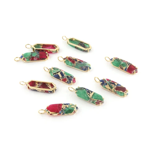 Подгонянное колье с кулоном из меди и бирюзы