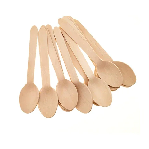Wholesale Disposable Wooden Spoon OEM Custom Packaging Eco-Friendly Wooden Disposable Cutlery for Picnic Vietnam Manufacturer