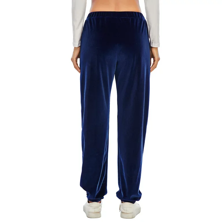 2024 New Winter Women Velvet pants custom Fleece High Waist breathable Warm Velvet pants