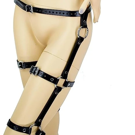 Popular Sexy Garters faux Leather Women Body Bondage Cage Sculpting Harness Waist Belt Straps Suspenders Goth Belt