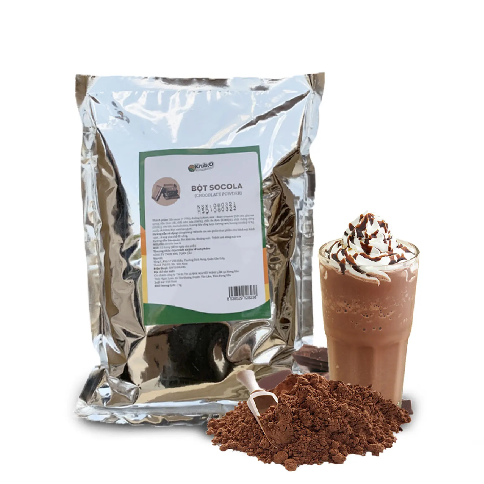 Best Product Chocolate Powder Organic Premium 100% Pure Natural Raw Materials Dark Brown For Baking/ Hot Chocolate